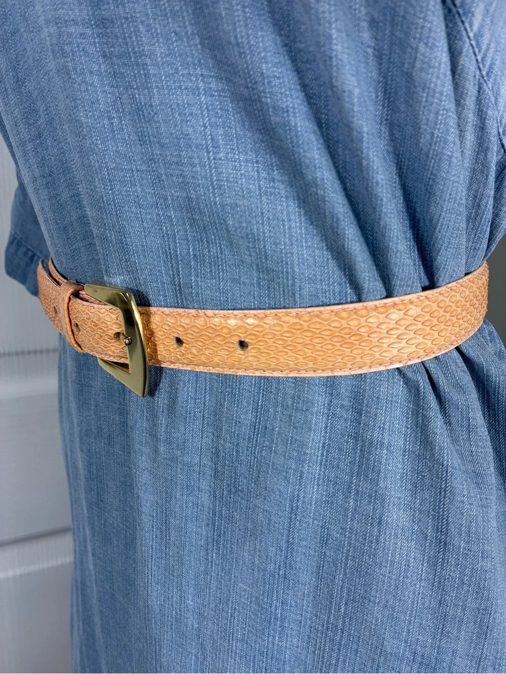 Jana Women's Belt Sz M Genuine Snake Skin
